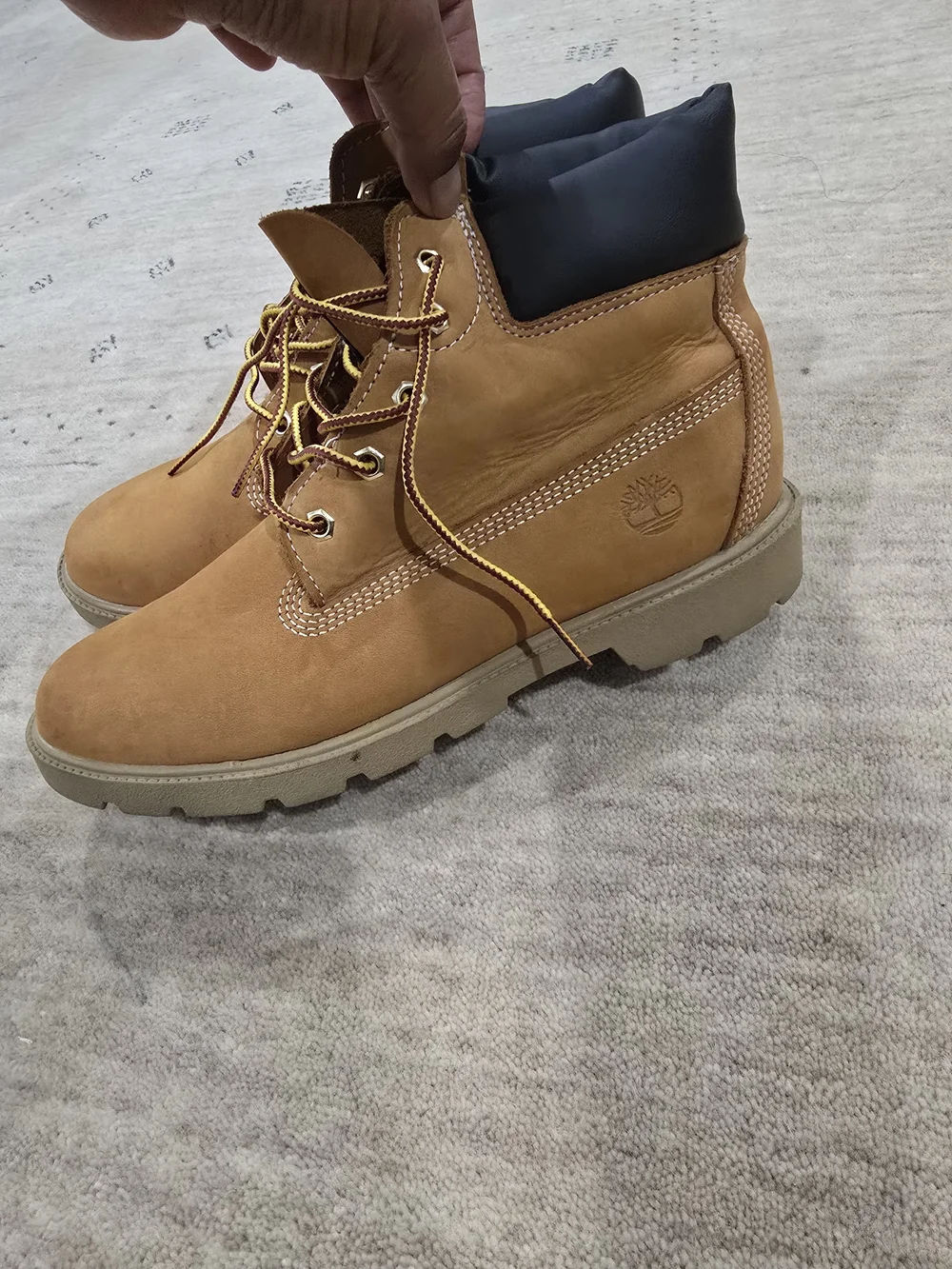 Timberland Men's Tan Nubuck Lace-Up Work Boots